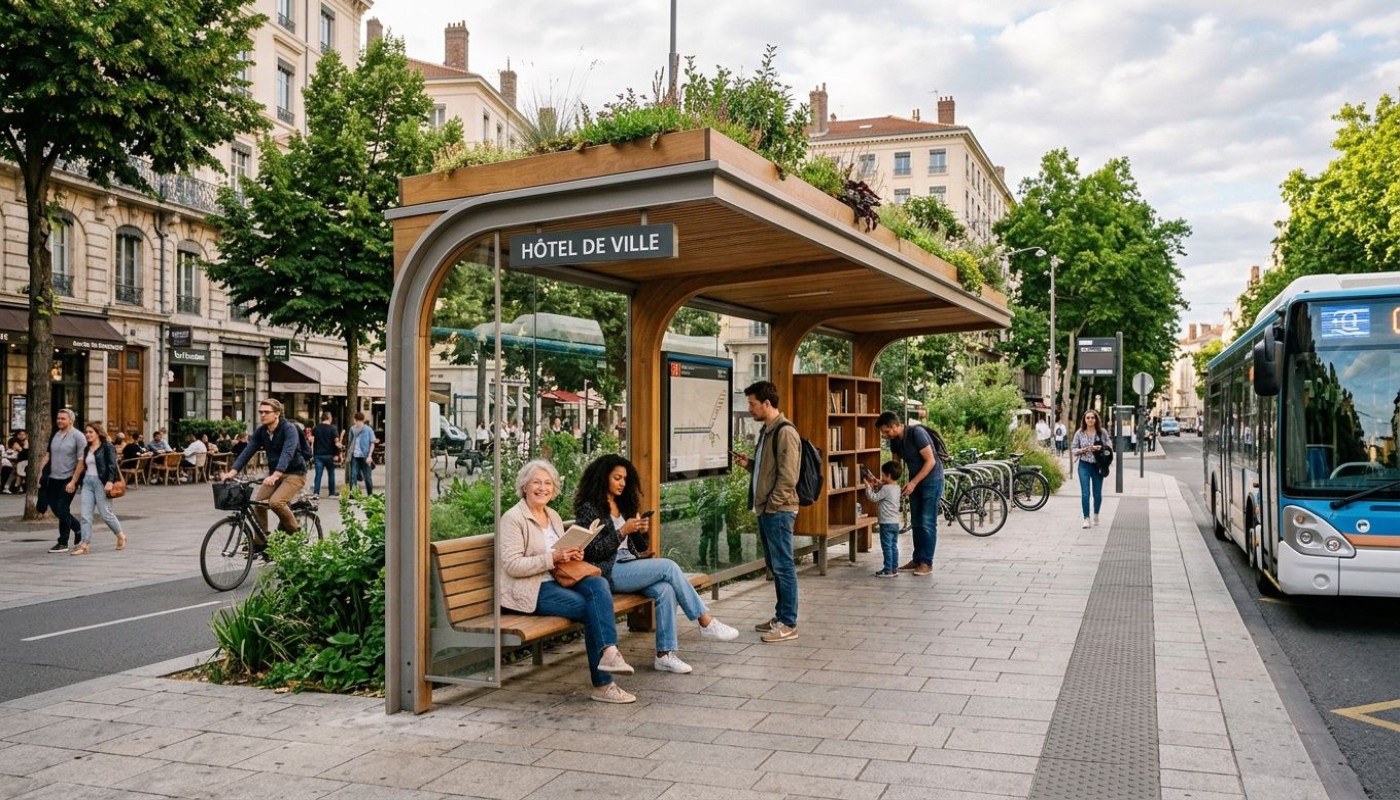 Faut-il repenser nos arrêts de bus pour valoriser l'espace public ?